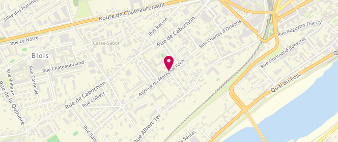 Plan de Centre de loisirs Associés A l'Ecole, 15 Avenue du Maréchal Foch, 41000 Blois