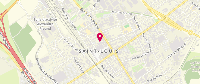 Plan de Accueil périscolaire Saint - Louis Centre, 24 Rue de Mulhouse, 68300 Saint-Louis