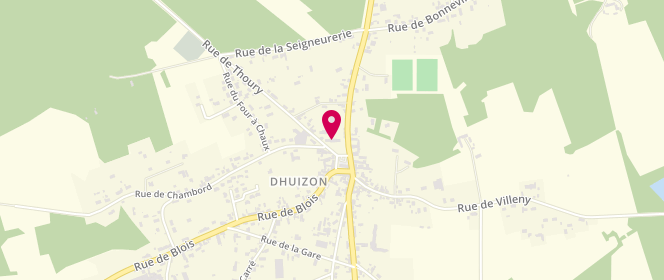 Plan de Accueil de loisirs - Dhuizon, 1 Rue de Thoury, 41220 Dhuizon