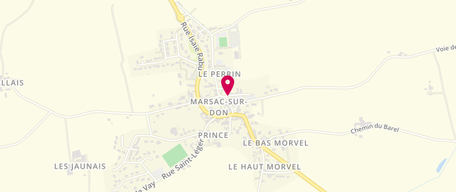 Plan de La Cabane, 12 Rue Saint Martin, 44170 Marsac-sur-Don