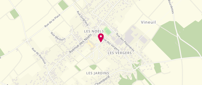 Plan de Accueil de loisirs - Vineuil ALP des Noëls, Rue des Petits Chemins, 41350 Vineuil