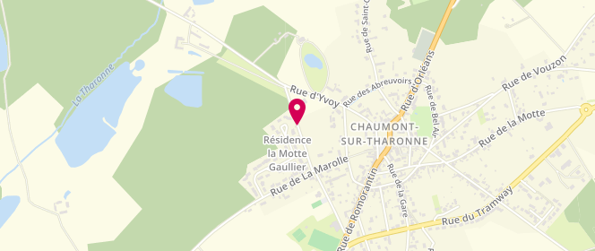 Plan de Accueil de loisirs de Chaumont sur Tharonne, Rue Rue du Bois Fraisier, 41600 Chaumont-sur-Tharonne