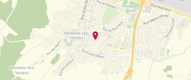 Plan de Accueil de loisirs Éducatifs De Noidans Les Vesoul Arc En Ciel, Rue André Morel, 70000 Noidans-lès-Vesoul