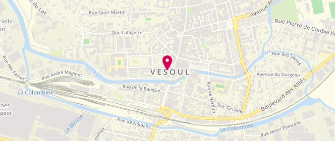 Plan de Restaurant scolaire Matisse, Rue Miroudot Saint Ferjeux, 70000 Vesoul