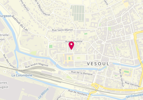 Plan de Gymnase Lasalle, Place René Hologne, 70000 Vesoul