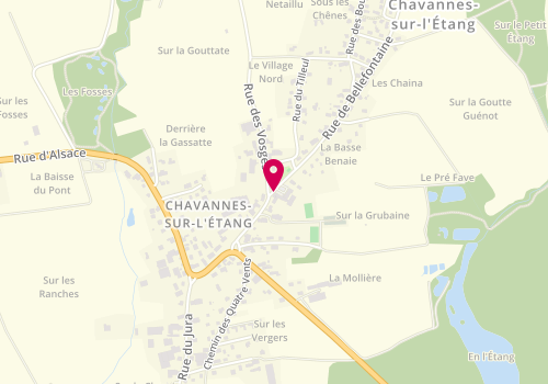 Plan de Antenne périscolaire de Chavannes sur l'Etang, 9 Rue de Bellefontaine, 68210 Chavannes-sur-l'Étang