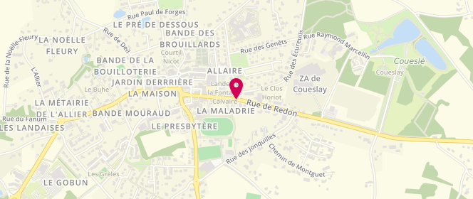 Plan de Planète Loisirs, 19 Rue de Redon, 56350 Allaire