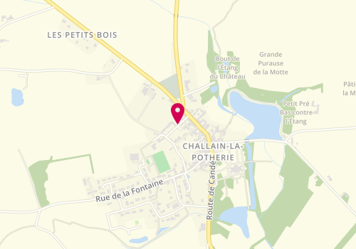 Plan de Accueil périscolaire municipal Challain la Potherie, Ruelle de l'Ecole, 49440 Challain-la-Potherie