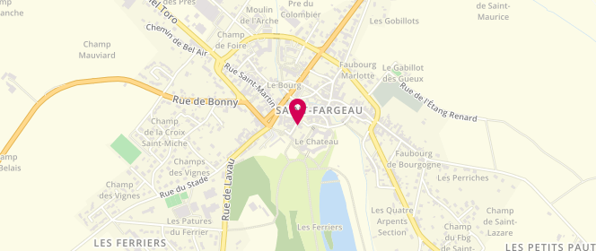 Plan de Centre de loisirs Animare, 10 Place de la République, 89170 Saint-Fargeau