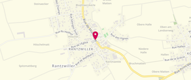 Plan de Accueil de loisirs Rantzwiller / Koetzingue, 29 Rue de Mulhouse, 68510 Rantzwiller