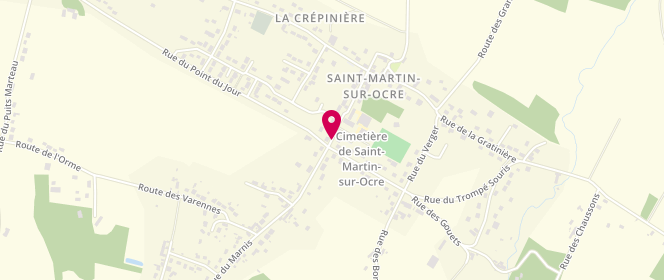 Plan de Accueil de loisirs périscolaire Sis saint Martin S/Ocre, 145 Rue du Puits, 45500 Saint-Martin-sur-Ocre