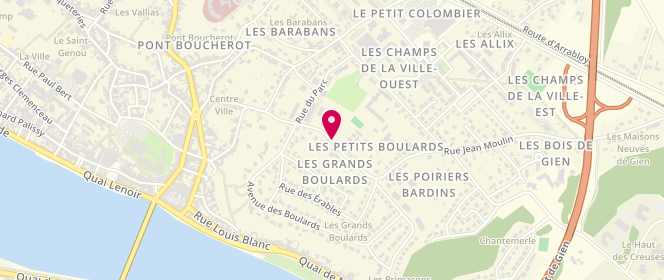 Plan de Accueil de loisirs Scouts et Guides de France Gien, Montbricon, 43 Rue Lejardinier, 45500 Gien