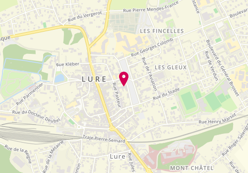 Plan de Centre social et culturel de Lure, 17 Esplanade Charles de Gaulle, 70200 Lure