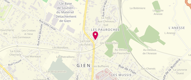 Plan de Accueil de loisirs périscolaire De L'ecole De La Gare - Gien, Avenue de la République, 45500 Gien