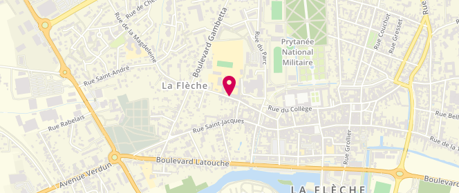 Plan de Centre de loisirs - Scouts et Guides de France- Vallee du Loir - la Fleche, 48 Rue de la Magdeleine, 72200 La Flèche