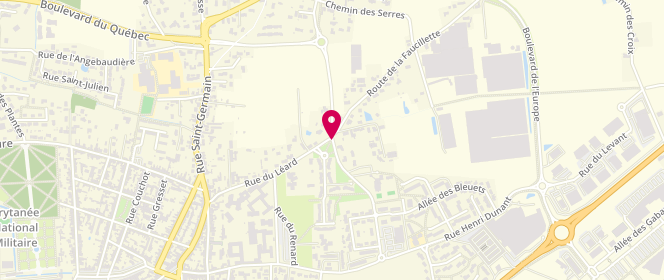 Plan de Centre de loisirs - Accueil périscolaire - Ecole Jules Ferry, Rue des Maraichers, 72200 La Flèche