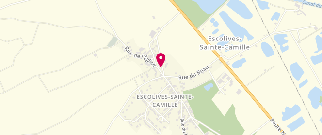 Plan de Centre de loisirs, 6 Place de la Mairie, 89290 Escolives-Sainte-Camille