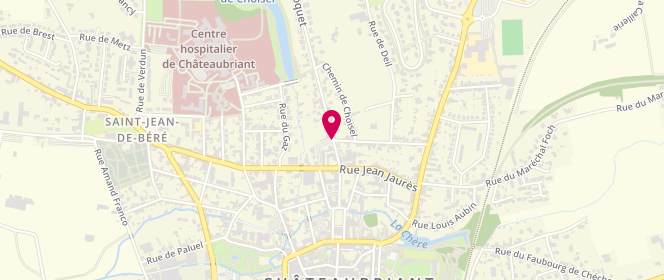 Plan de Centre de loisirs Intercommunal de la Borderie, 127 Rue Guy Môquet, 44110 Châteaubriant