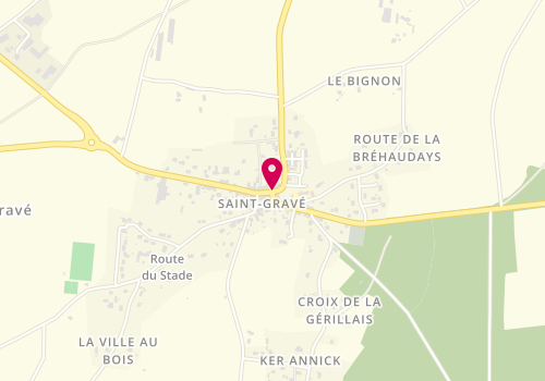 Plan de Garderie saint Grave, 2 Route de Saint Martin, 56220 Saint-Gravé
