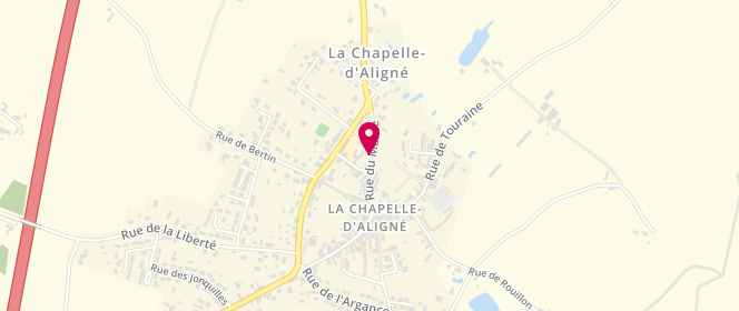Plan de Accueil périscolaire - Afr - la Chapelle d'Aligne, 21 Rue du Maine, 72300 La Chapelle-d'Aligné
