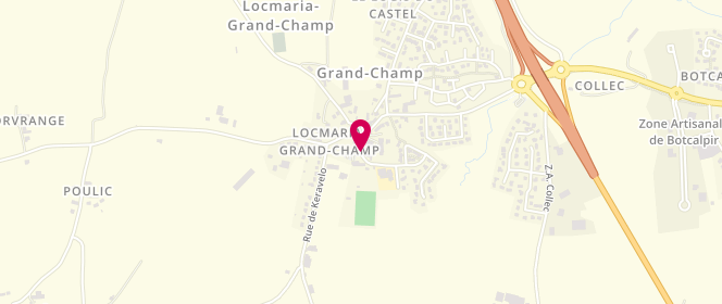Plan de Accueil de loisirs périscolaire - Locmaria Grand-Champ, 1 Rue du Pont Loho, 56390 Locmaria-Grand-Champ