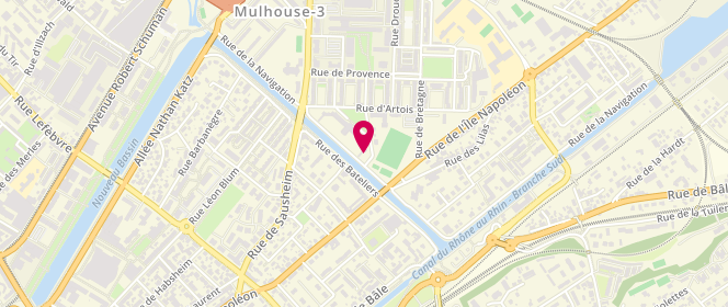 Plan de périscolaire Drouot, 2 Rue Jules Ferry, 68100 Mulhouse