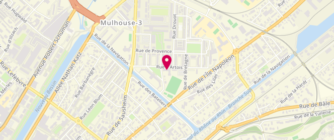 Plan de Animation Drouot Barbanegre - Accueil 6-11 Ans, 13 Rue de Savoie, 68100 Mulhouse