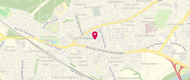 Plan de Accueil de loisirs Service Animation Lutterbach - Espace Loisirs, 16 Rue du Maréchal Foch, 68460 Lutterbach