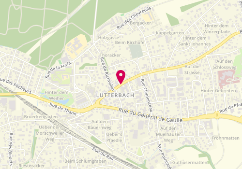Plan de Service Animation - Mairie De Lutterbach, 46 Rue Aristide Briand, 68460 Lutterbach