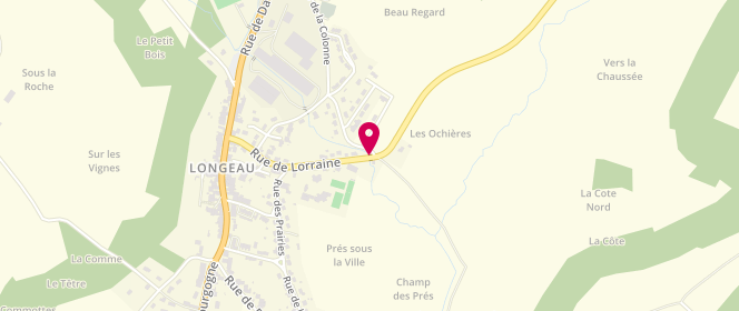 Plan de Accueil de loisirs Longeau, 8 Rue de Lorraine, 52250 Longeau-Percey