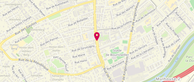 Plan de Centre socioculturel Pax, 54 Rue de Soultz, 68200 Mulhouse