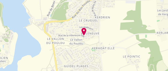 Plan de Centre de loisirs Saute Mouton, Villeneuve Ellé, 56520 Guidel