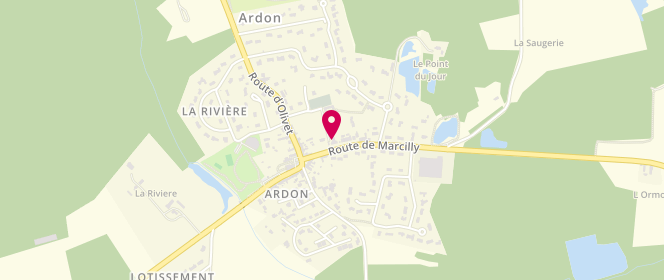 Plan de Accueil de loisirs Ardon, 121 Route de Marcilly, 45160 Ardon