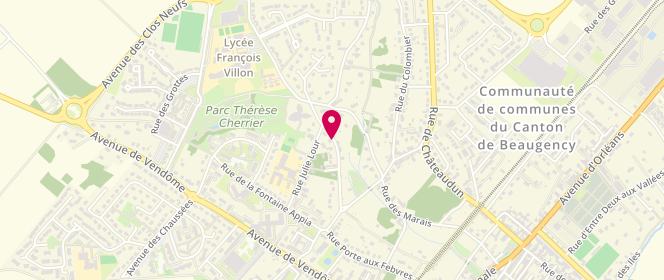 Plan de Maison de la Jeunesse - Centre de Loisirs, 27 Rue Fontaine Aux Clercs, 45190 Beaugency
