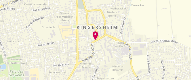 Plan de Centre de Rencontre et d'Echange et d'Animation - Créa, 27 Rue de Hirschau, 68260 Kingersheim