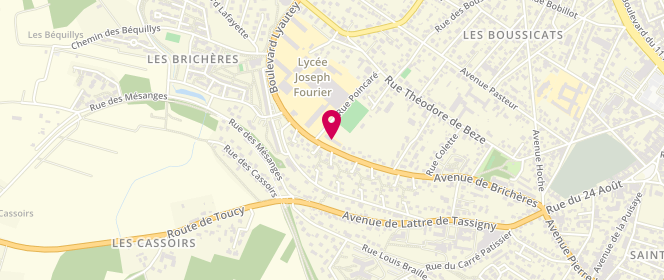 Plan de Centre de loisirs des Brichères, 38 Boulevard Lyautey, 89000 Auxerre