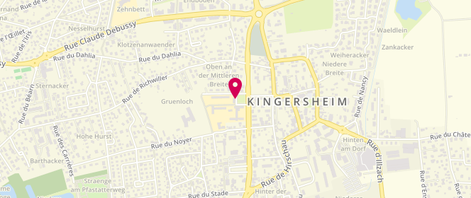 Plan de périscolaire Kingersheim Centre Mixte, 97 Faubourg de Mulhouse, 68260 Kingersheim