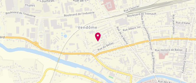 Plan de Accueil de loisirs - Vendôme - Jean Zay, 2 Rue Rabelais, 41100 Vendôme