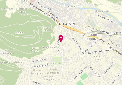 Plan de Scouts Et Guides De France - Groupe De Thann, 22 Rue Klébert, 68800 Thann