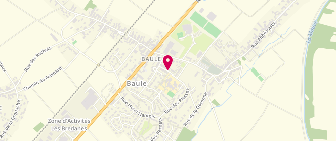 Plan de Accueil de loisirs - Baule, Rue de la Hullin, 45130 Baule