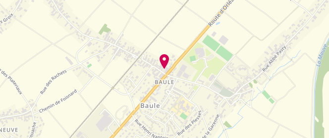 Plan de Accueil de loisirs Sak'Ados - Baule, 4 Rue Jean Bordier, 45130 Baule
