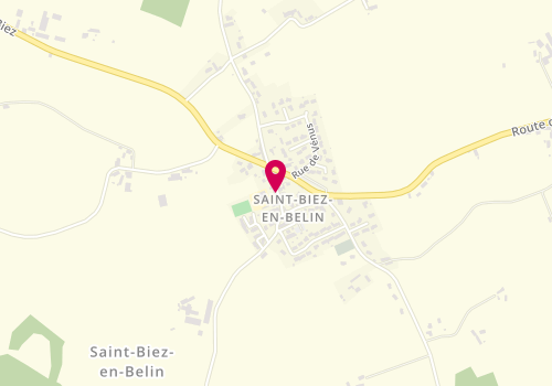 Plan de Centre de loisirs - Accueil de Loisirs- Saint Biez en Belin, 6 Rue de l'Ecole, 72220 Saint-Biez-en-Belin