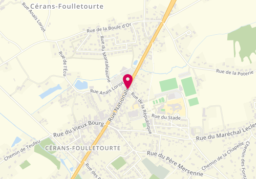 Plan de Point Jeunes le Quaidèzados - Cerans Foulletourte, 1 Rue de la République, 72330 Cérans-Foulletourte