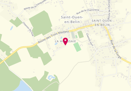 Plan de Centre de loisirs - Accueil de Loisirs - Ado - Saint Ouen en Belin, La Houssaie, 72220 Saint-Ouen-en-Belin