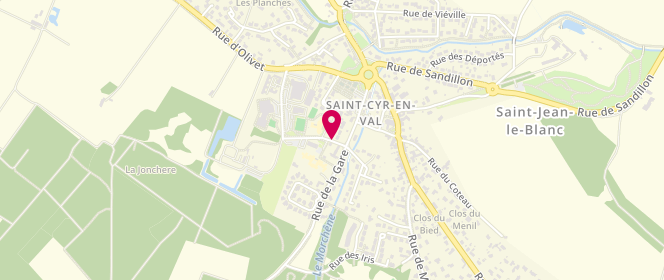 Plan de Accueil périscolaire - Saint Cyr en Val, 63 et 80 Rue André Champault, 45590 Saint-Cyr-en-Val