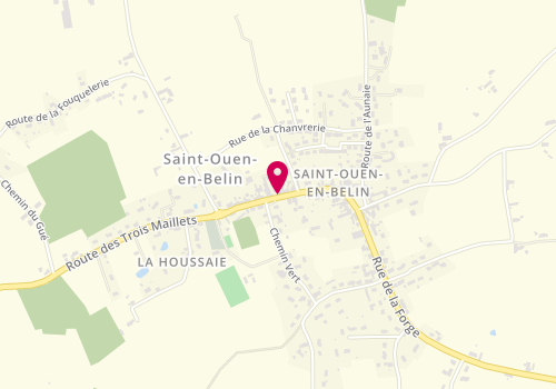 Plan de Centre de loisirs - Accueil de Loisirs - Saint Ouen en Belin, 24 Rue Saint Mamert, 72220 Saint-Ouen-en-Belin