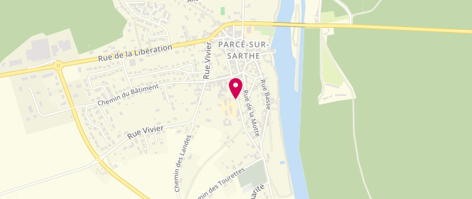 Plan de Accueil périscolaire - Parce Sur Sarthe, 13 et 13 Bis Rue Charles de Gaulle, 72300 Parcé-sur-Sarthe