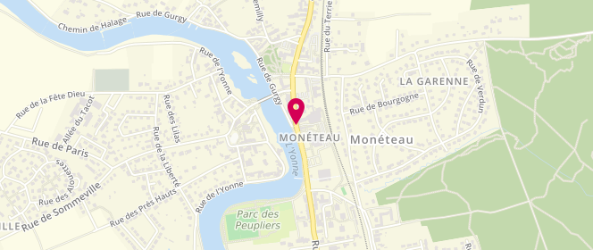 Plan de Pôle Enfance Jeunesse, 7 Rue d'Auxerre, 89470 Monéteau