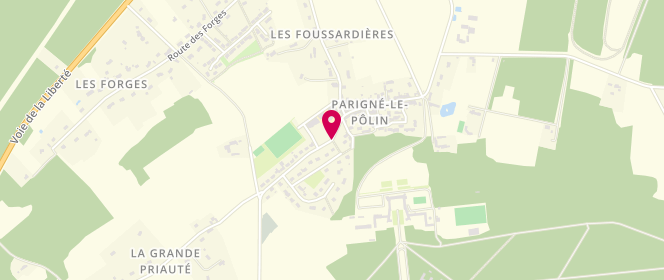 Plan de Accueil périscolaire - Parigne le Polin, 50 Rue Principale, 72330 Parigné-le-Pôlin