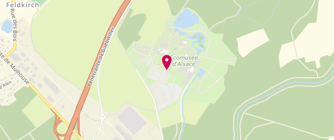 Plan de Accueil de loisirs De L'association De L'ecomusée D'alsace, Chemin du Grosswald, 68190 Ungersheim
